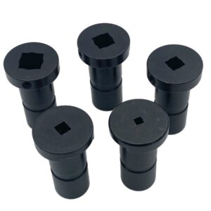 Inch Set of 5x Square Broached inserts.